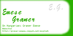 emese graner business card